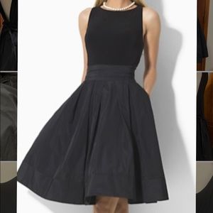 - Ralph Lauren belted black dress siz…